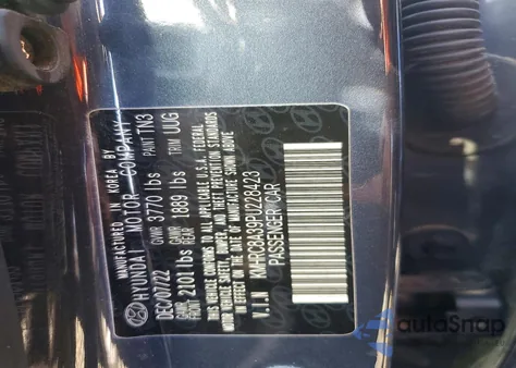 2023 Hyundai Venue Sel z USA, uszkodzony, nr VIN KMHRC8A39PU228423